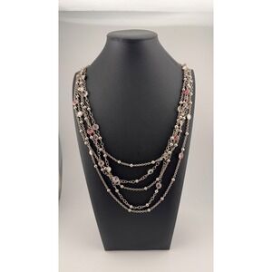 Ippolita Wonderland Candy Necklace Sterling Silver Multi-Chain 34" Retired
